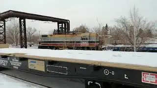 ТЭМ2У-9199 ОСАЖИВАЕТ ПЛАТФОРМЫ