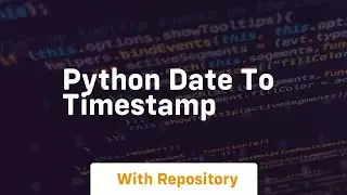 python date to timestamp
