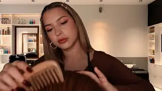 ASMR Hair Salon Roleplay | Trimming & Styling your hair 😍 💇‍♂️