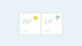 Create Weather Widgets  | Using HTML & CSS | 2020