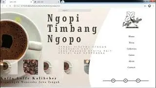 Membuat Halaman Web Caffe with Css HTML #simple dengan background-image slide