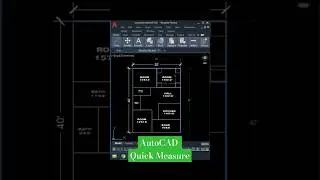 AutoCAD Quick Measure #autocadtips #autocad #shorts #reels #cadcareer #autocadd