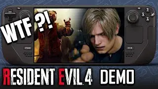 Resident Evil 4 Remake DEMO 2023 on LCD Steam Deck! - 40Hz Possible? You need to see this