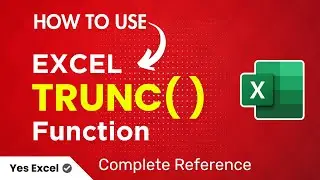 Excel TRUNC Function - Excel TRUNC Formula