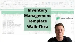 Inventory Management Excel Template Step-by-Step Video Tutorial by Simple Sheets