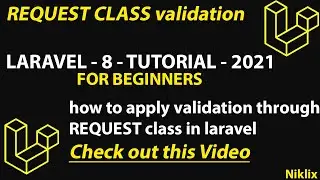 Request Class Validation in Laravel 8 | how to create validation with Request Class in Laravel 8