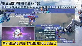 Winterland Event Calendar Free Fire Full Details | New Age Event Calendar Free Fire | FF New Event