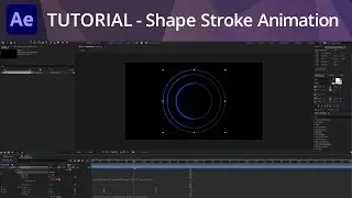 After Effects Tutorial - Shape Layer Stroke Animation