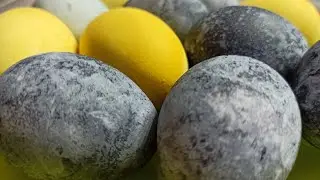 Самые красивые ПАСХАЛЬНЫЕ ЯЙЦА. Натуральное окрашивание с помощью каркаде и куркумы.