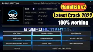 BigBroActivator-Ramdisk v2 Crack 2022 🔥🔥 HelloScreen Full bypass || Open Menu Bypass 100% Working