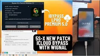 iPhone 5S to X New Patch iCloud Bypass with signal iOS 17 | iBypass LPro Premium 5.0 Windows | A2GSM