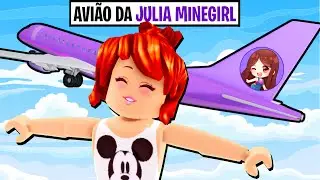 AVIÃO DA JULIA MINEGIRL NO ROBLOX! (Cabin Crew)