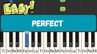 Perfect - Ed Sheeran | Very Easy Piano Tutorial | EASY Piano songs