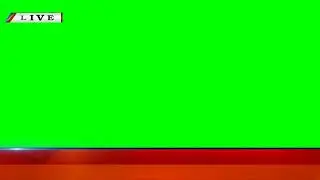 Free Green Screen News Lower Third with Live Ticker