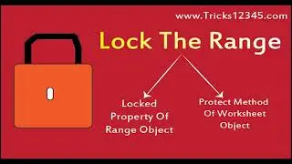 Lock And Unlock The Required Range Using Protect Method Of VBA Macros || VBA Basics || VBAShorts