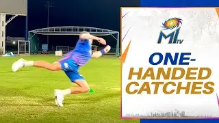 Catching drill ft. Suryakumar Yadav, Jaydev Unadkat & Riley Meredith | Mumbai Indians