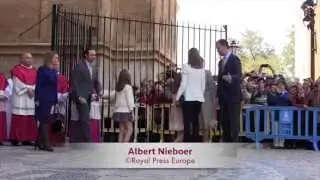 150405 Spanish Royals go to Easter Service at Mallorca