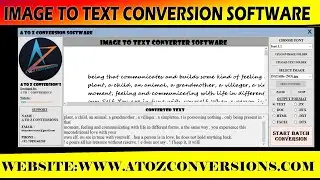 IMAGE TO TEXT CONVERTER SOFTWARE | IMAGE TO TEXT | TEXT CONVERTER SOFTWARE