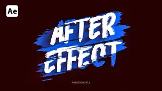 Brush Title Reveal Animation in After Effect | Text Animation After Effect