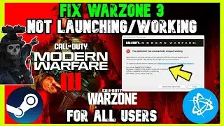 Fix Crashing Call of Duty Warzone MW3 | How to FIX Warzone MW3 Crashing on PC (Steam/Battle.net)