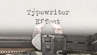 Typewriter Effect - Custom Animation for After Effects