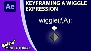 How to keyframe a wiggle in Adobe After Effects