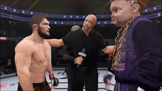 UFC 4 - Khabib vs. Giant Hasbulla - Crazy UFC 👊🤪