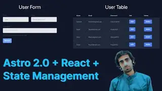 Astro 2.0 With React CRUD With State Management (Nanostores)