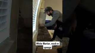 DIY German Brick Shmear -  Fireplace Remodel PART 1 