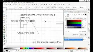getting SNAP to work on Inkscape is amazing. Now it works how I want more.