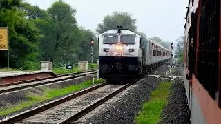 Raging EMDs in action || Single Line Ahmedabad - Udaipur Route || Rural Gujarat