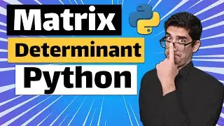 how to calculate the determinant of a matrix in python [with NumPy]