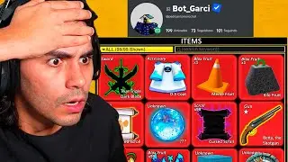 Logando nas CONTAS RARAS dos meus Inscritos no Blox Fruits