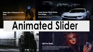 Animated Image Slider With Zoom Out Effect | HTML SASS & CSS