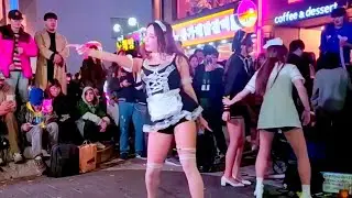 CLOCK, JEONGIN. HONGDAE STREET ENTERTAINER.  IMAGINATIVE 😄 WHAT COVER 🤗  HONGDAE STREET.