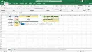 LEFT , RIGHT , MID Functions in Excel