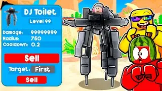 UNLOCKING The NEW DJ Toilet in Toilet Tower Defense