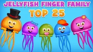 JellyFish Finger Family Collection | Top 25 Finger Family Collection | Finger Family Songs