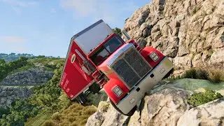 Truck vs Cliff Roads|Cars vs Cliff Roads|Bus vs Cliff Drops - Beamng Drive #10