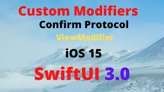 How to create custom modifiers in swiftui