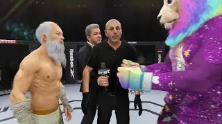 Old Bruce Lee vs. Purple Lion - EA Sports UFC 4 - Epic Fight 🔥🐲