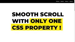 Smooth Scroll Without Javascript Libraries