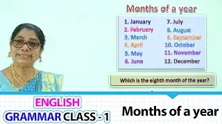 Months of a year | ENGLISH GRAMMAR CLASS - 1 | Learn Grammar for beginners Part-45