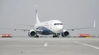 NordStart Airlines Boeing 737-800 at Chelyabinsk Airport CEK