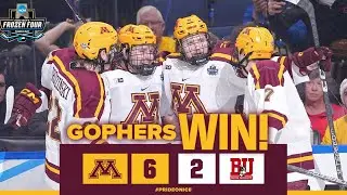 Highlights: Gophers Beat Boston, Advance to NCAA Title Game