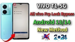 VIVO T1-5G Frp Lock Bypass Android 13/ All vivo Android 13/14 frp unlock Without Pc -2024