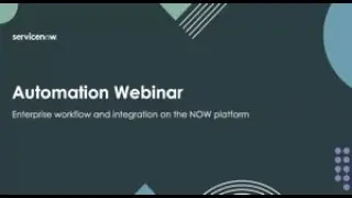 TechTalk - Automation and Integration on the NowPlatform with IntegrationHub and Flow Designer.