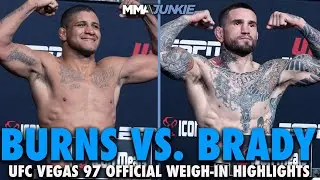 Gilbert Burns, Sean Brady Make Weight for UFC Fight Night 242 | Highlights | UFC Vegas 97