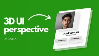 How to turn UI to 3D perspective in figma | 3D figma perspective tutorial