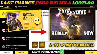 FREE FIRE REDEEM CODE TODAY 3 NOVEMBER REDEEM CODE FREE FIRE | FF REDEEM CODE TODAY 3 NOVEMBER